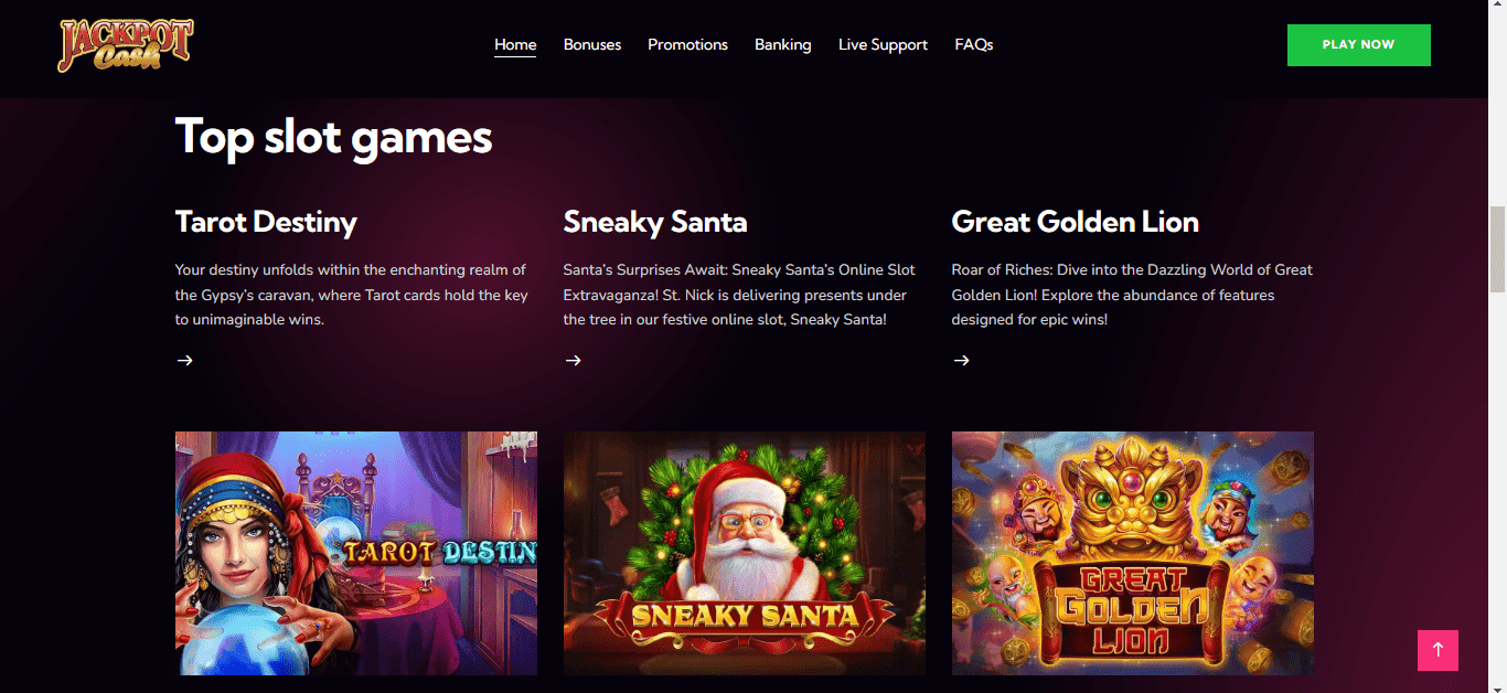 Jackpot Cash Casino Top Slot Games Screenshot