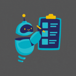 Friendly Tech Robot checking off a list